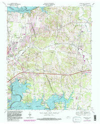 Hermitage Tennessee Historical topographic map, 1:24000 scale, 7.5 X 7.5 Minute, Year 1968