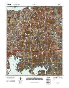 Hermitage Tennessee Historical topographic map, 1:24000 scale, 7.5 X 7.5 Minute, Year 2010