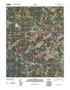 Hickory Valley Tennessee Historical topographic map, 1:24000 scale, 7.5 X 7.5 Minute, Year 2010