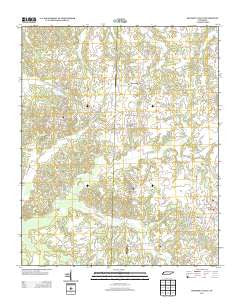 Hickory Valley Tennessee Historical topographic map, 1:24000 scale, 7.5 X 7.5 Minute, Year 2013