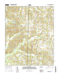 Hickory Valley Tennessee Current topographic map, 1:24000 scale, 7.5 X 7.5 Minute, Year 2016