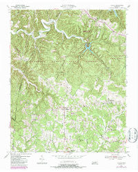 Hilham Tennessee Historical topographic map, 1:24000 scale, 7.5 X 7.5 Minute, Year 1955