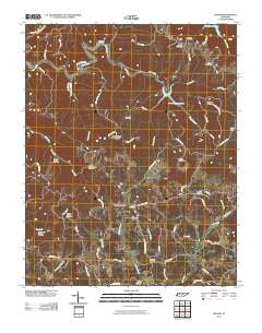 Hilham Tennessee Historical topographic map, 1:24000 scale, 7.5 X 7.5 Minute, Year 2010