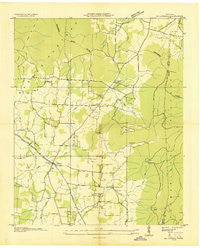 Hillsboro Tennessee Historical topographic map, 1:24000 scale, 7.5 X 7.5 Minute, Year 1936