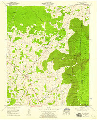 Hillsboro Tennessee Historical topographic map, 1:24000 scale, 7.5 X 7.5 Minute, Year 1953