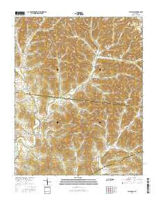 Hillsdale Tennessee Current topographic map, 1:24000 scale, 7.5 X 7.5 Minute, Year 2016