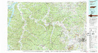 Hohenwald Tennessee Historical topographic map, 1:100000 scale, 30 X 60 Minute, Year 1986