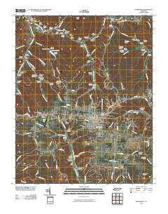 Hohenwald Tennessee Historical topographic map, 1:24000 scale, 7.5 X 7.5 Minute, Year 2010