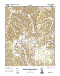 Hohenwald Tennessee Historical topographic map, 1:24000 scale, 7.5 X 7.5 Minute, Year 2013