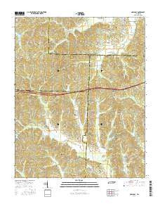 Holladay Tennessee Current topographic map, 1:24000 scale, 7.5 X 7.5 Minute, Year 2016