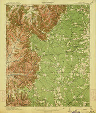Hollow Springs Tennessee Historical topographic map, 1:62500 scale, 15 X 15 Minute, Year 1913