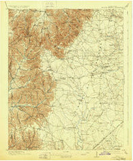 Hollow Springs Tennessee Historical topographic map, 1:62500 scale, 15 X 15 Minute, Year 1913