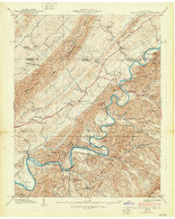 Holston Valley Tennessee Historical topographic map, 1:24000 scale, 7.5 X 7.5 Minute, Year 1938