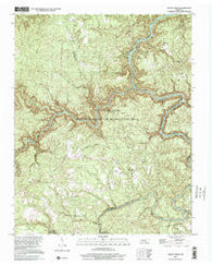 Honey Creek Tennessee Historical topographic map, 1:24000 scale, 7.5 X 7.5 Minute, Year 2000