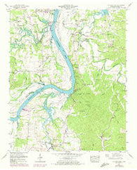 Hookers Bend Tennessee Historical topographic map, 1:24000 scale, 7.5 X 7.5 Minute, Year 1949