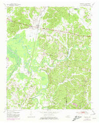 Hornsby Tennessee Historical topographic map, 1:24000 scale, 7.5 X 7.5 Minute, Year 1950