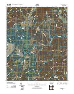 Hornsby Tennessee Historical topographic map, 1:24000 scale, 7.5 X 7.5 Minute, Year 2010