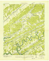 Howard Quarter Tennessee Historical topographic map, 1:24000 scale, 7.5 X 7.5 Minute, Year 1935