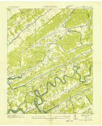 Howard Quarter Tennessee Historical topographic map, 1:24000 scale, 7.5 X 7.5 Minute, Year 1935