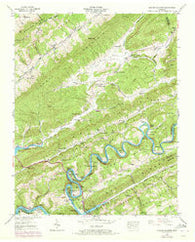 Howard Quarter Tennessee Historical topographic map, 1:24000 scale, 7.5 X 7.5 Minute, Year 1942
