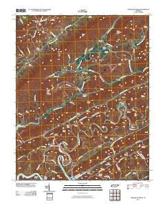 Howard Quarter Tennessee Historical topographic map, 1:24000 scale, 7.5 X 7.5 Minute, Year 2010