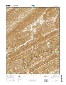 Howard Quarter Tennessee Current topographic map, 1:24000 scale, 7.5 X 7.5 Minute, Year 2016