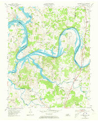 Hunters Point Tennessee Historical topographic map, 1:24000 scale, 7.5 X 7.5 Minute, Year 1955