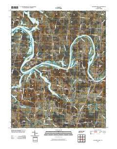 Hunters Point Tennessee Historical topographic map, 1:24000 scale, 7.5 X 7.5 Minute, Year 2010