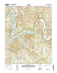 Hunters Point Tennessee Current topographic map, 1:24000 scale, 7.5 X 7.5 Minute, Year 2016