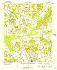 Huntingdon Tennessee Historical topographic map, 1:24000 scale, 7.5 X 7.5 Minute, Year 1955
