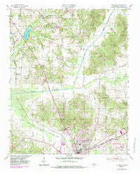 Huntingdon Tennessee Historical topographic map, 1:24000 scale, 7.5 X 7.5 Minute, Year 1955