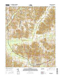 Huntingdon Tennessee Current topographic map, 1:24000 scale, 7.5 X 7.5 Minute, Year 2016