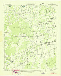 Huntland Tennessee Historical topographic map, 1:24000 scale, 7.5 X 7.5 Minute, Year 1936