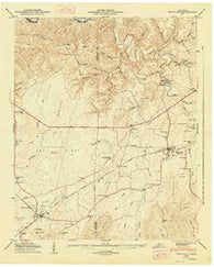 Huntland Tennessee Historical topographic map, 1:24000 scale, 7.5 X 7.5 Minute, Year 1947