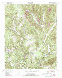 Huntsville Tennessee Historical topographic map, 1:24000 scale, 7.5 X 7.5 Minute, Year 1953