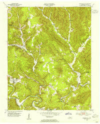 Huntsville Tennessee Historical topographic map, 1:24000 scale, 7.5 X 7.5 Minute, Year 1953