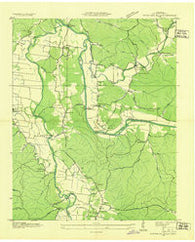 Hurricane Mills Tennessee Historical topographic map, 1:24000 scale, 7.5 X 7.5 Minute, Year 1936