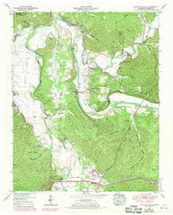 Hurricane Mills Tennessee Historical topographic map, 1:24000 scale, 7.5 X 7.5 Minute, Year 1950