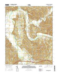 Hurricane Mills Tennessee Current topographic map, 1:24000 scale, 7.5 X 7.5 Minute, Year 2016