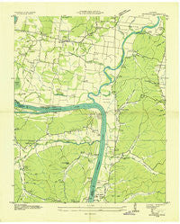 Hustburg Tennessee Historical topographic map, 1:24000 scale, 7.5 X 7.5 Minute, Year 1936