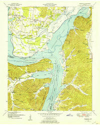 Hustburg Tennessee Historical topographic map, 1:24000 scale, 7.5 X 7.5 Minute, Year 1949