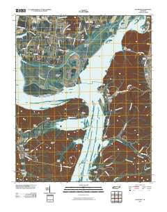 Hustburg Tennessee Historical topographic map, 1:24000 scale, 7.5 X 7.5 Minute, Year 2010
