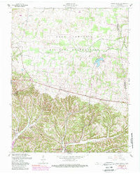 Indian Mound Tennessee Historical topographic map, 1:24000 scale, 7.5 X 7.5 Minute, Year 1957
