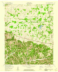 Indian Mound Tennessee Historical topographic map, 1:24000 scale, 7.5 X 7.5 Minute, Year 1957