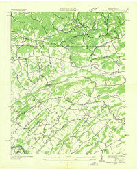 Indian Springs Tennessee Historical topographic map, 1:24000 scale, 7.5 X 7.5 Minute, Year 1935