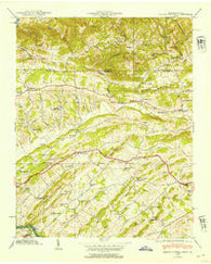 Indian Springs Tennessee Historical topographic map, 1:24000 scale, 7.5 X 7.5 Minute, Year 1939