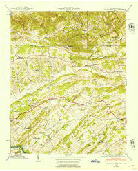 Indian Springs Tennessee Historical topographic map, 1:24000 scale, 7.5 X 7.5 Minute, Year 1939