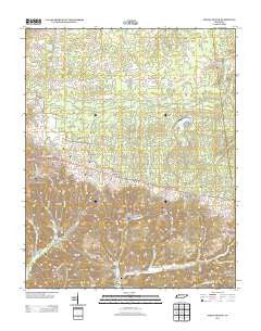 Indian Mound Tennessee Historical topographic map, 1:24000 scale, 7.5 X 7.5 Minute, Year 2013
