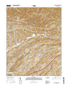 Indian Springs Tennessee Current topographic map, 1:24000 scale, 7.5 X 7.5 Minute, Year 2016