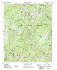 Iron Mountain Gap Tennessee Historical topographic map, 1:24000 scale, 7.5 X 7.5 Minute, Year 1960